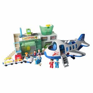 Hap-P-Kid Airport Airplane Playset English & Spanish Little Learner Working